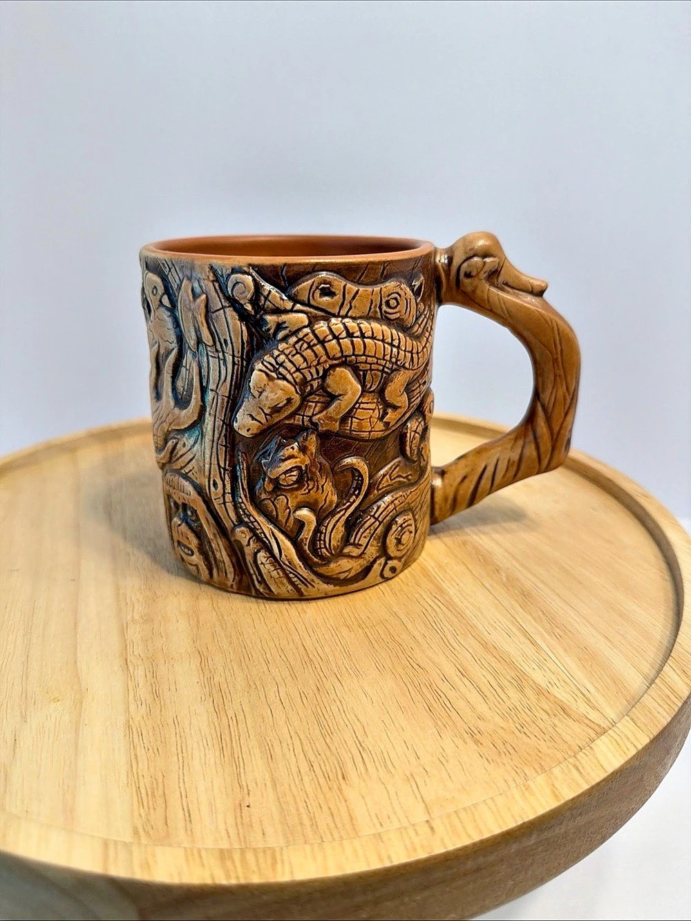 Disney Parks Animal Kingdom Sculpted Coffee Tea  Large Mug 3D 20oz